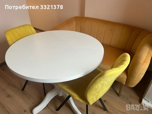 Маса, канапе и стол, снимка 9 - Дивани и мека мебел - 53446539