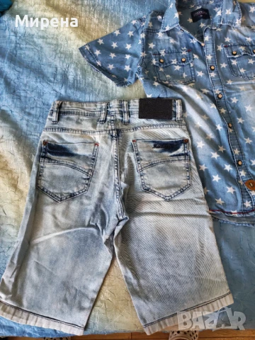 Дънкова риза и панталони за 10 год. момче, снимка 2 - Детски комплекти - 51152461