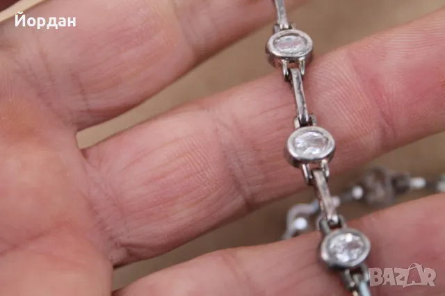 Дамско сребърно колие , снимка 13 - Колиета, медальони, синджири - 49771473