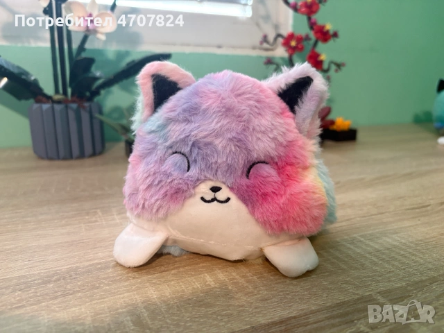 Плюшена играчка с 2 лица - октопод, лисица, еднорог, снимка 3 - Плюшени играчки - 53084351