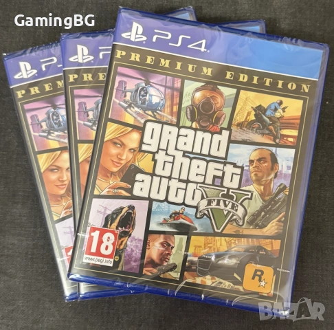 чисто нови Grand Theft Auto V Premium Edition за PS4/PS5, GTA V, GTA 5, снимка 2 - Игри за PlayStation - 53745947