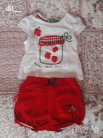 ЛОТ бебешки летни дрехи за момиче бодита рокли, снимка 8 - Комплекти за бебе - 46386761