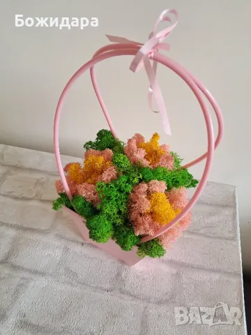Кошнички със скандинавски мъх, снимка 7 - Декорация за дома - 49479525