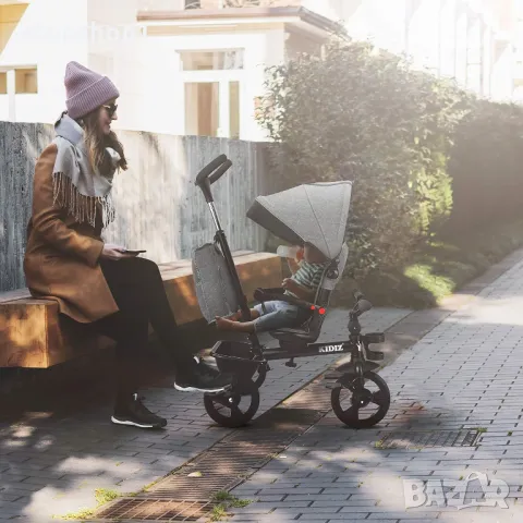 KIDIZ® Триколка 5-в-1 Детска триколка със система за кормилна щанга Бар от 1 година напред и назад R, снимка 4 - Детски велосипеди, триколки и коли - 50070544