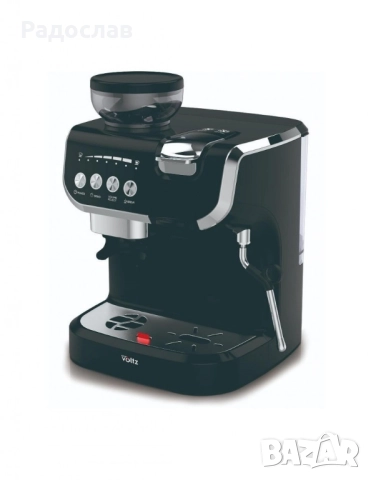 Кафемашина с вградена кафемелачка Voltz, 2672W, резервоар 2 литра, 5 адаптера, снимка 5 - Кафемашини - 52355339