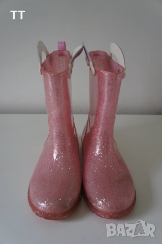 Гумени ботуши с глитер ефект еднорози, 34/35см номер, 22.3см стелка, снимка 3 - Детски боти и ботуши - 54135670