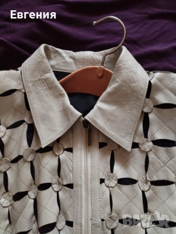 Дизайнерско яке от естествена кожа, снимка 2 - Якета - 52143886
