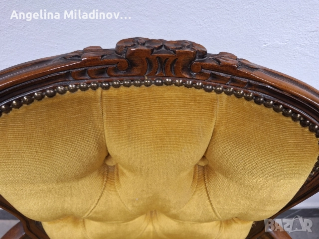 Винтидж кресло Луи XV , снимка 3 - Столове - 51881923