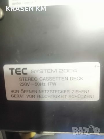 Tec system 2004., снимка 8 - Декове - 46488101