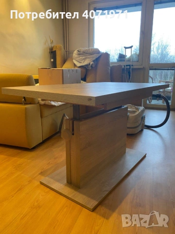 Маса масивно дърво с регулиреума височина и дължина, снимка 4 - Маси - 54080894