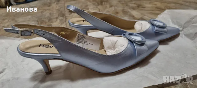 Дамски елегантни кожени обувки, снимка 2 - Дамски обувки на ток - 50053471