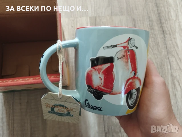 Керамична чаша Ретро стил Vespa, снимка 6 - Чаши - 51362861