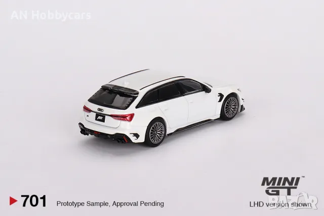 Audi ABT RS6-R Glacier White Metallic 2020 (LHD) 1:64 MINI GT, снимка 3 - Колекции - 48670857