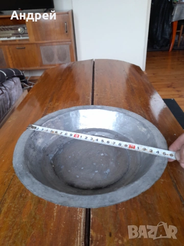 Стара медна,бакърена паница,чиния, снимка 5 - Други ценни предмети - 54282990