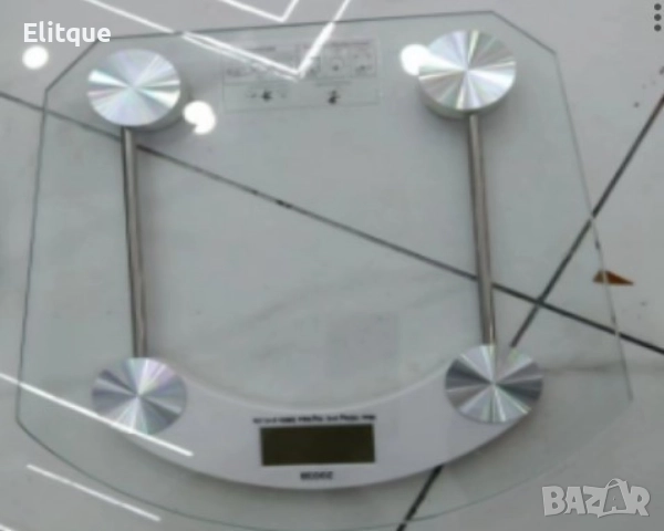 Дигитален телесен кантар, максимум 180 кг, платформа 325x325 мм, автоматичен старт и стоп, прозрачно, снимка 2 - Други стоки за дома - 52901450