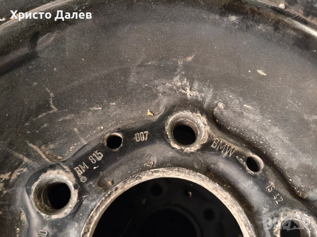 Зимни гуми 195 х 65 15", с оригинални алуминиеви джанти BMW 5х120 15", снимка 6 - Гуми и джанти - 52685348