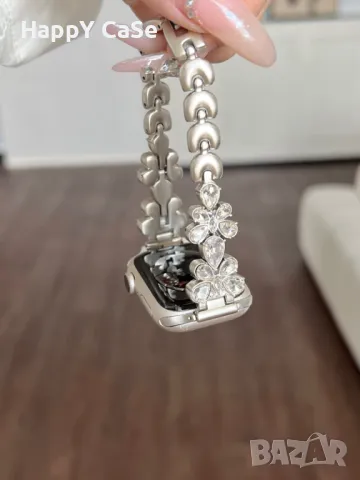 DIAMOND BUTTERFLY Каишка верижка за Huawei Watch/Samsung/Apple iWatch/Xiaomi/Garmin/Amazfit, снимка 11 - Каишки за часовници - 49236504