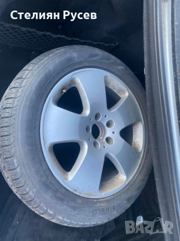 1 алуминиева джанта / патерица / резервна джанта за mercedes w221 5 x 112 / 17 цола -цена 80лв или 4, снимка 4 - Гуми и джанти - 52038371