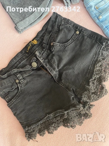 Къси дънки Xs размер, снимка 5 - Къси панталони и бермуди - 54098082