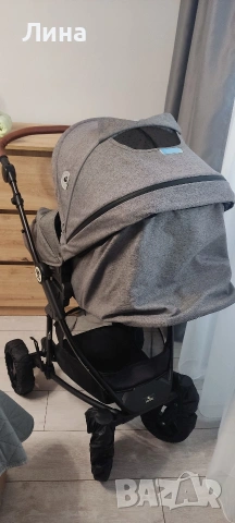 LORELLI Premium Комбинирана количка 3в1 CRYSTA GREY , снимка 6 - Детски колички - 54155562