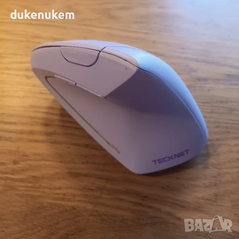 Ергономична вертикална безжична мишка TECKNET – Bluetooth + USB, 4800 DPI, снимка 7 - Клавиатури и мишки - 53254518