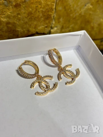обеци louis vuitton chanel Bvlgari christian dior fendi , снимка 16 - Обеци - 50653301