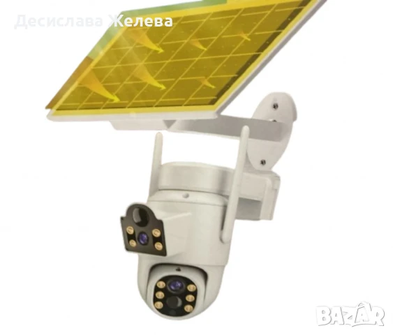 icsee 4MP Безжична соларна камера за видеонаблюдение, снимка 2 - IP камери - 50980461