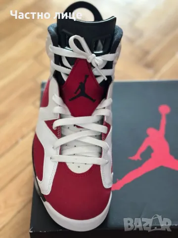 САМО СЕГА - 269,00 лв - NIKE Спортни обувки AIR JORDAN 6 RETRO, снимка 7 - Кецове - 48344965