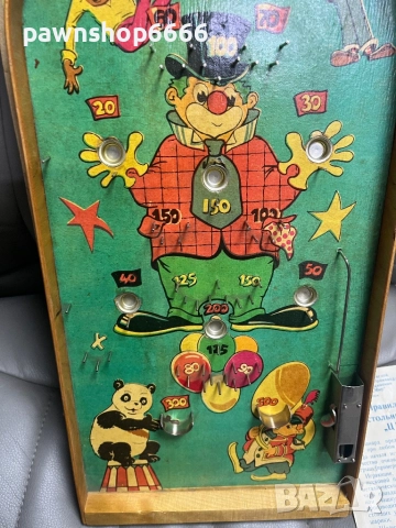 Стара руска играчка флипер ЦИРК, снимка 5 - Антикварни и старинни предмети - 52200871