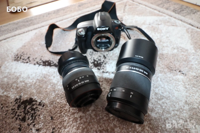 Фотоапарат Sony Alpha A290 с чанта и всички консумативи, снимка 11 - Фотоапарати - 53695247