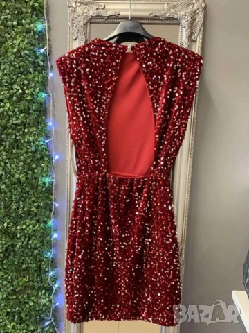❤️Пайетна рокля с гол гръб   , снимка 2 - Рокли - 51681833