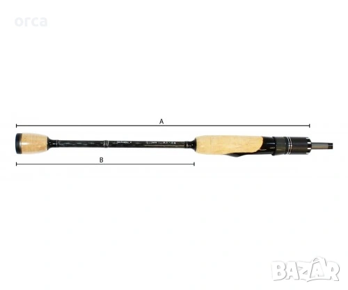 Въдица Filstar Silver Shadow EVO спининг Toray 36T карбон X-оплетка, снимка 3 - Въдици - 53272686