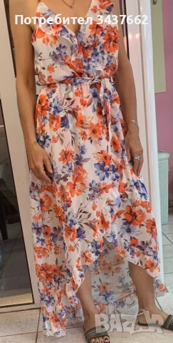 Рокля дълга елегантна, снимка 6 - Рокли - 50981012