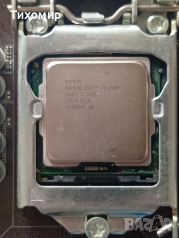 Intel® Core™ i5-2500 Processor 6M Cache, up to 3.70 GHz и Дънна платка ASROCK H61M-VG3 /H61/1155, снимка 2 - Процесори - 53463032