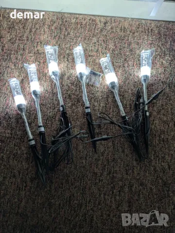 ECOWHO Градински LED лампи с шипове, 12V, IP65, студено бяло 6000K, 6 броя, снимка 9 - Лед осветление - 49987663