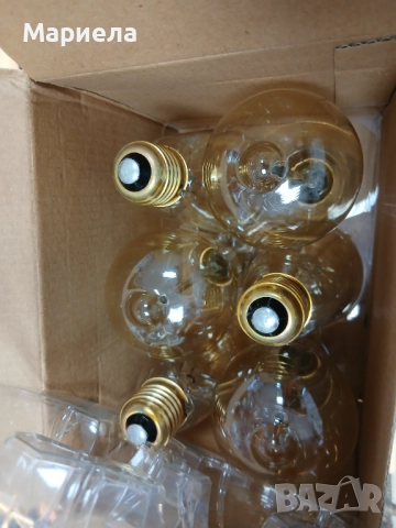 Vintage крушки ръчно изработни 6бр , Декоративни крушки, снимка 4 - Крушки - 51618301