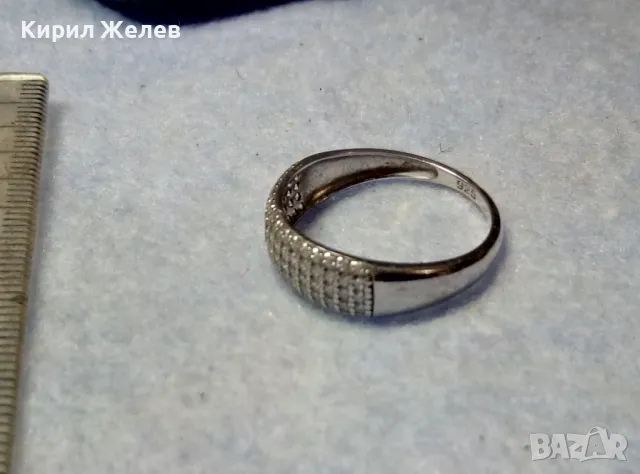 ЕЛЕГАНТЕН ФЕШЪН АРТ СКЪПОЦЕНЕН СРЕБЪРЕН ПРЪСТЕН РОДИРАНО СРЕБРО 925 ОБСИПАН с БЛЕСТЯЩИ ЦИРКОНИ 48878, снимка 9 - Пръстени - 49886319