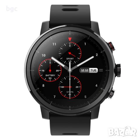 НОВ Часовник Smartwatch Amazfit Stratos, Black - 24 МЕСЕЦА ГАРАНЦИЯ, снимка 2 - Смарт часовници - 46453865