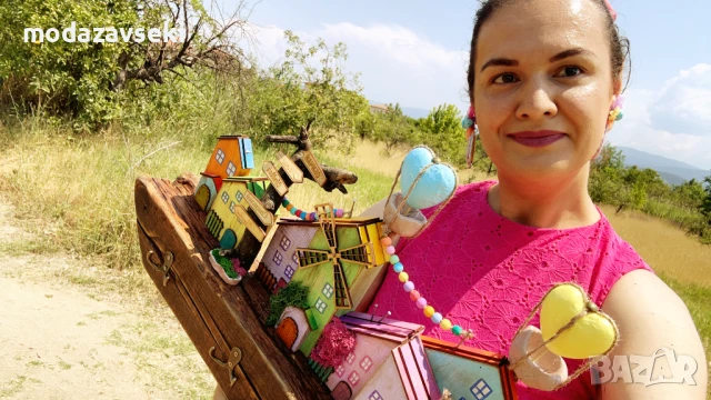 Ръчно изработена дървена закачалка, снимка 7 - Декорация за дома - 50925375