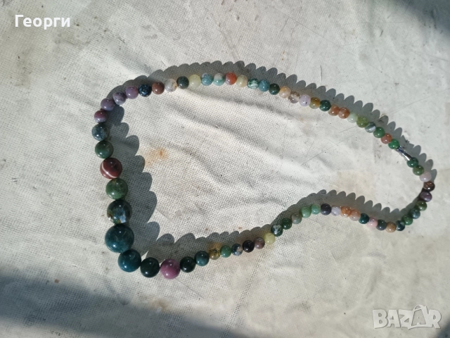 Гердан с натурални Ахати, снимка 7 - Колиета, медальони, синджири - 52375981