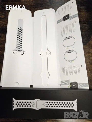 Apple Watch SE v3 44mm Nike Limited Edition M/L Pure Platinum, снимка 3 - Apple iPhone - 53972139