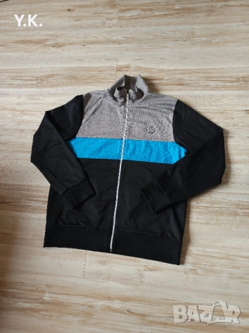 Оригинално мъжко горнище Fred Perry, снимка 2 - Спортни дрехи, екипи - 52453661