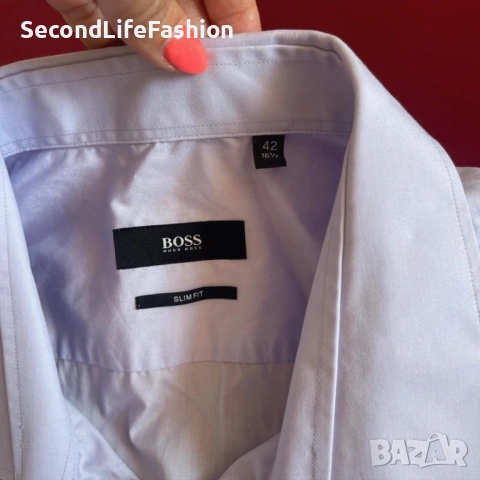 Hugo Boss мъжка риза размер 42 , снимка 2 - Ризи - 54174644
