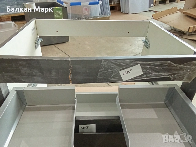 ЗАГЛАВИЕ: Шкаф за баня 60х45 см – СЪС ЗАБЕЛЕЖКИ! Плавно затваряне, снимка 4 - Шкафове - 54164606