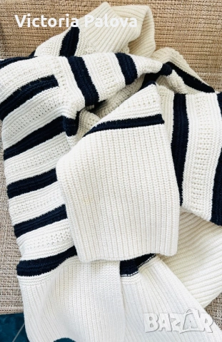 Премиум пуловер organic памук и вълна SAMSØE SAMSØE Дания, снимка 9 - Блузи с дълъг ръкав и пуловери - 53277839