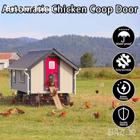 Автоматична врата за пилета със сензор за светлина yoarmyt, снимка 5 - Други - 50007295