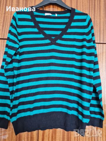 Тънък пуловер в райе, снимка 5 - Блузи с дълъг ръкав и пуловери - 45994620