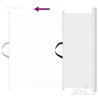 vidaXL Прибираща се врата за домашни любимци, бяла, 117,5x125 см(SKU:4004130）, снимка 4 - Други - 48673118