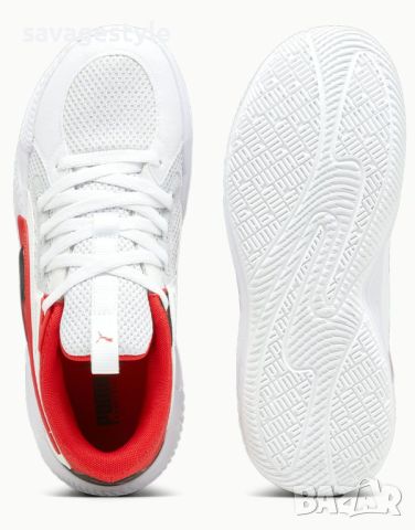 Мъжки маратонки PUMA Court Rider Chaos Team Basketball Shoes White/Red, снимка 4 - Маратонки - 45958919