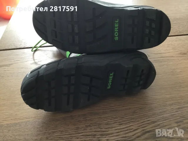 Водонепроницаеми детски ботуши Sorel, тъмно сиви, размер 35, снимка 5 - Детски боти и ботуши - 49860011